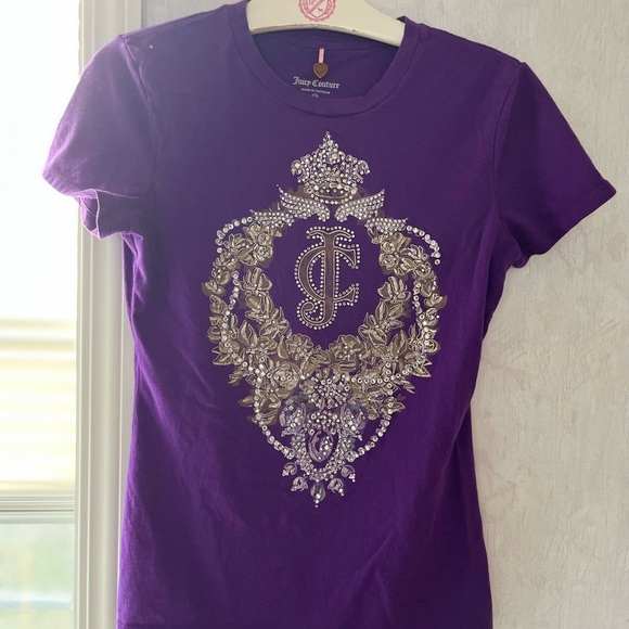 Juicy Couture Tops - Juicy Couture bedazzled shirt XS